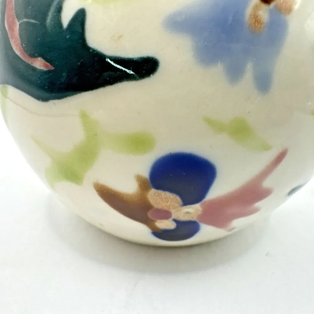 Stunning Zsolnay Hungary Porcelain Hand Painted Floral Flowers Vase numbered